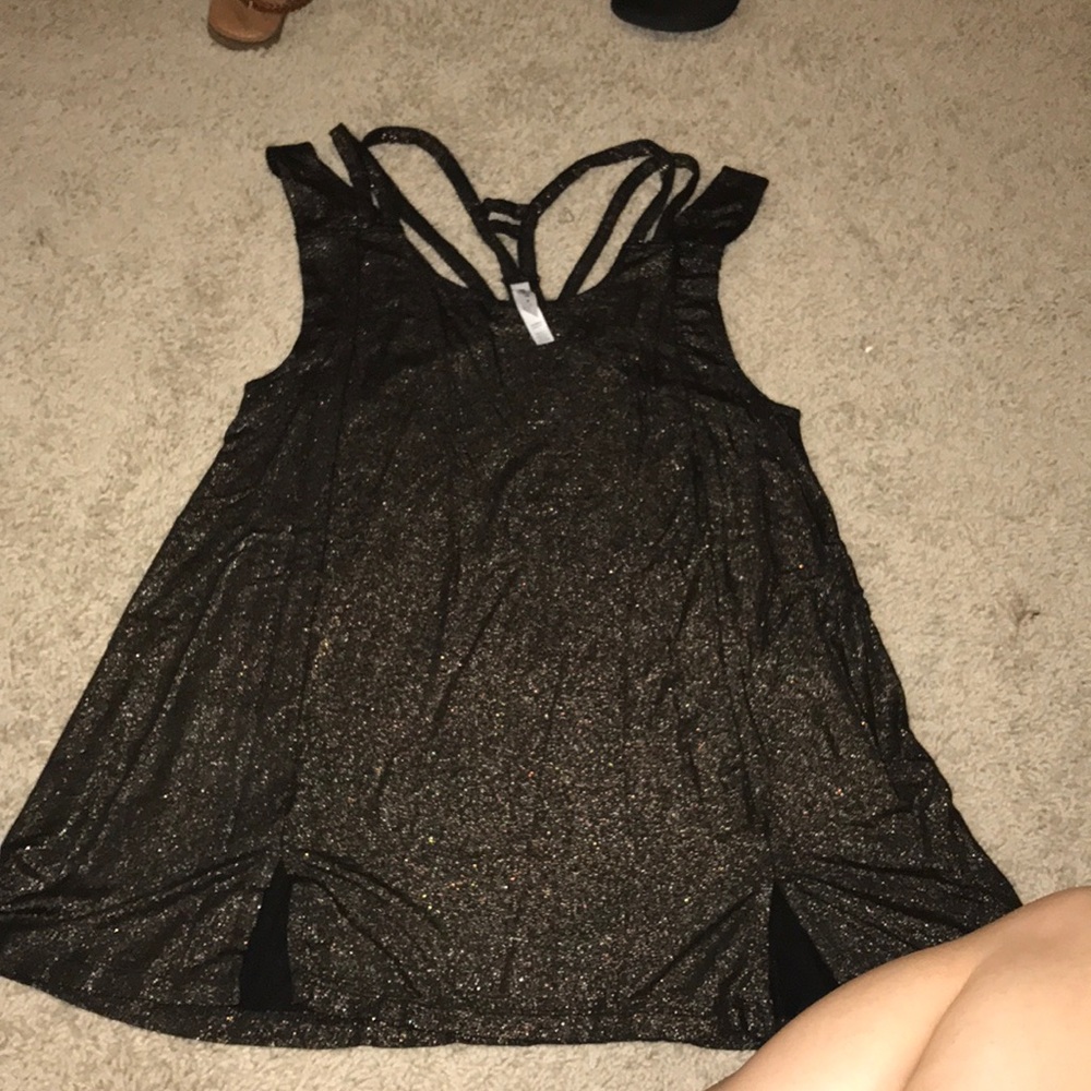 RVCA bronze metallic tunic dress